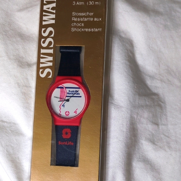 SunLife Nationals Swiss Watch - Red and Blue - Picture 1 of 5